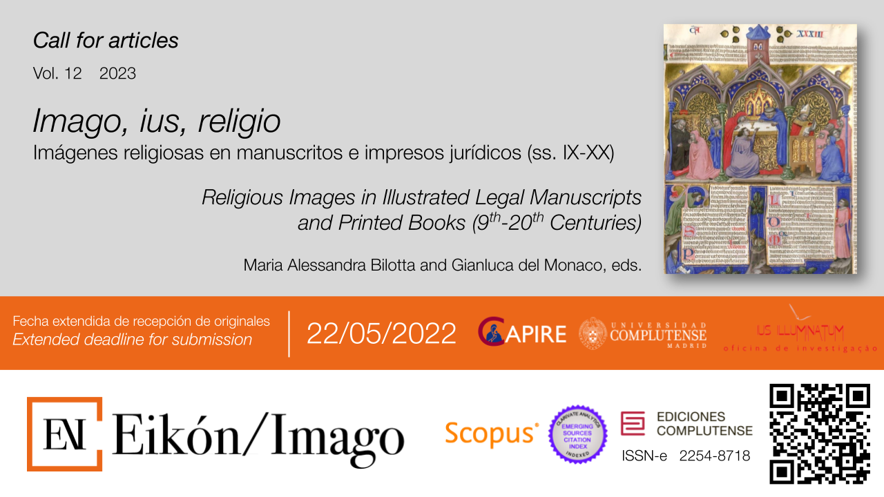Call For Papers Eikón Imago Vol. 12 2023
